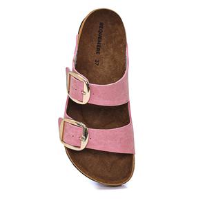 Ciabatte da donna ortopediche per uso quotidiano con fibbia Color oro - Product Image 5
