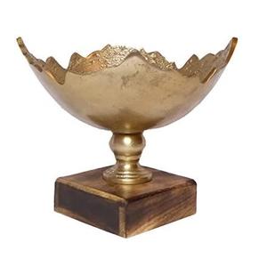 Decoración nórdica para el hogar acabado en oro antiguo boda fiesta y eventos cuencos de diseñador cuenco decorativo moderno de lujo para servir - Product Image 5