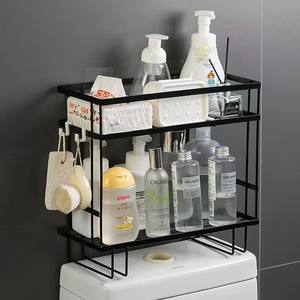 ชั้นวางของเหนือโถสุขภัณฑ์แบบทันสมัย เป็นมิตรกับสิ่งแวดล้อม ไม่ต้องเจาะผนัง  ชั้นวางของในห้องน้ำ ขนาดสั่งทำได้  อุปกรณ์จัดระเบียบของใช้ในห้องน้ำ - Product Image 3