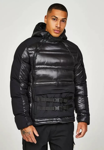 Vente en gros 2025 Vestes bouffantes en toile épaisse 100% coton pour hommes, col montant avant personnalisable, style High Street - Product Image 2