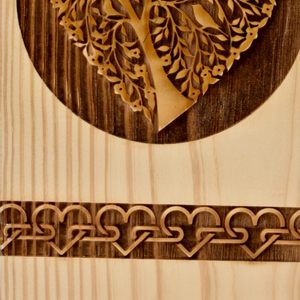 Rosewood Urn For Human Ashes - Tree Of Heart Wooden <b>Box</b> - Personalized Cremation Urn For Ashes Handcrafted <b>Large</b> Wooden - Product Image 2