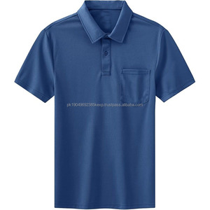 Polo transpirable para hombre, camiseta polo deportiva de poliéster 100% - Product Image 5