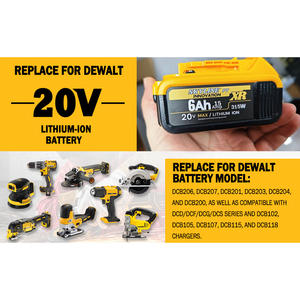 디월트 20V 공구용 2팩 6.0Ah 배터리 최대 용량 - Product Image 2