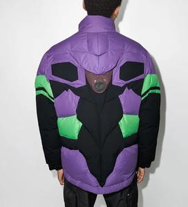 Vestes matelassées personnalisables OEM pour hommes et femmes, hiver, séchage rapide, écologiques, col montant, coupe-vent, tissu en toile - Product Image 5