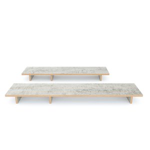 Melamine-Coated Plywood Monitor <b>Stand</b> 120x25x10cm 90 Tilt Stock for 32" <b>Screens</b> - Product Image 5