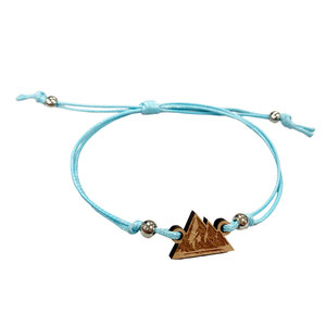 Design personnalisé pour femme bracelet en cuir réglable à breloques en bois - Product Image 2