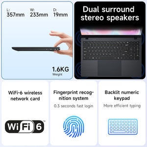 Ordinateur portable AMD Ryzen 9 Quad Core 144Hz US, 16 Go de DDR4, 512 Go, 256 Go, Intel 5000mAH, Windows 10 - Product Image 6
