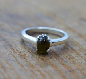 Green Tourmaline 925 Sterling Silver Ring Handmade Gemstone Jewelry Elegant Ring Women Gifts - Product Image 4