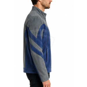 Authentic <b>Suede</b> <b>Leather</b> <b>Jacket</b> For Men Featuring Soft Genuine <b>Suede</b> Button Front Functional Pockets And Timeless Casual Style - Product Image 5