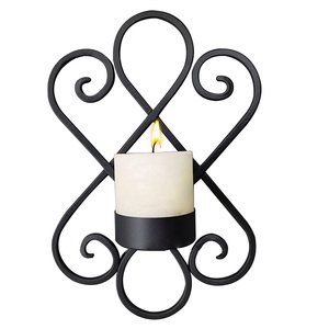 Premium Elegant Design <b>Candle</b> Stand Modern Black <b>Wall</b> Displaying <b>Candle</b> <b>Holder</b> Handcrafted Durable Metal <b>Candle</b> <b>Holder</b> Trending - Product Image 1