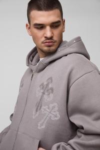 Sudadera con capucha de algodón 100% de la mejor calidad, ropa de calle para hombre, Sudadera con capucha para hombre de gran tamaño - Product Image 6