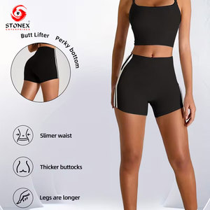 Shorts de Yoga de Alta Calidad para Mujer, con Logotipo Personalizado, Transpirables, Elásticos, Estilo Hip Hop, Ropa Deportiva para Gimnasio, Fitness y Entrenamiento - Product Image 6