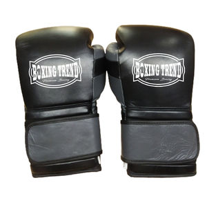 Guantes de boxeo de cuero auténtico de piel de vaca de 12oz con diseño personalizado profesional 2022 para kick boxing, entrenamiento de combate y combate barato - Product Image 2