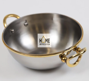 Cuenco decorativo de Metal blanco y dorado de primera calidad, vajilla de diseñador maravillosa, cuencos para servir postres y comida para uso en el comedor del hogar - Product Image 4