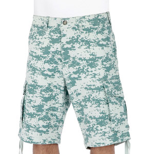 Shorts cargo amples pour hommes de haute qualité, coupe ajustée, taille élastique, logo personnalisé, motif uni - Product Image 1