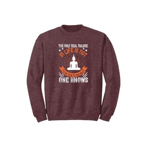 Sudadera de mezcla de algodón con estampado de temas de Buda, 12 opciones de color, estilo informal 260-280 GSM, colocación de diseño personalizable para invierno - Product Image 1