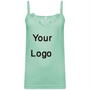 2021 meilleure vente personnalisé imprimé Polyester débardeur pour les femmes Europe vente chaude Sexy Sublimation blanc dentelle décoration formelle - Product Image 6