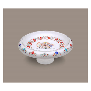 Bol de service moderne de luxe écologique, design américain, bol en marbre italien, bol décoratif pour table, hôtel, restaurant - Product Image 6
