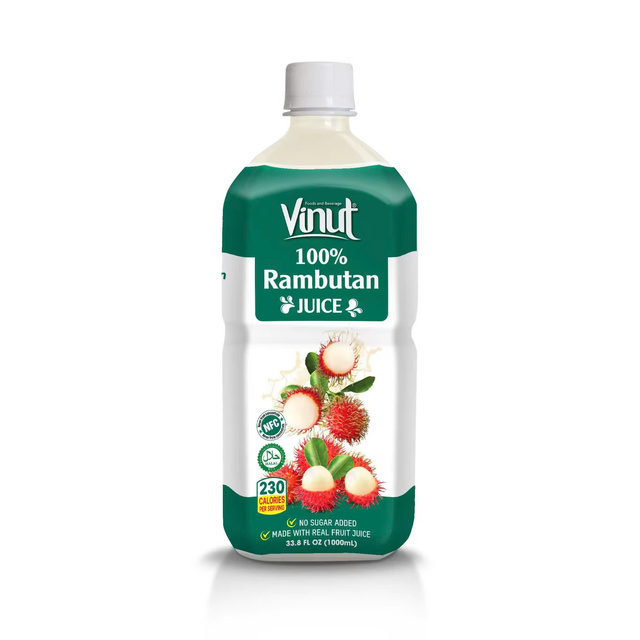 For Free Sample 100% Fresh-Squeezed Rambutan Juice Puree No Added Sugar Excellent Source Vitamin C 10 Brix 33.8 Fl Oz (12