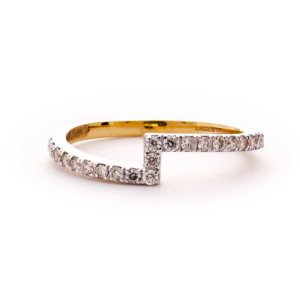 แหวนทองปรับขนาดได้แบบเกลียว - เครื่องประดับงานแต่งงานสำหรับผู้หญิงทันสมัย - Product Image 1