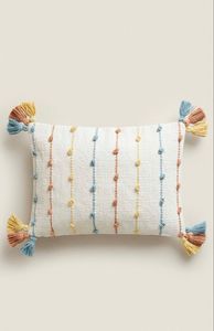 Venta caliente Boho Outdoor Cotton Pillow Cover Multi Decorativo Handwoven Throw Pillow con patrón geométrico único - Product Image 2