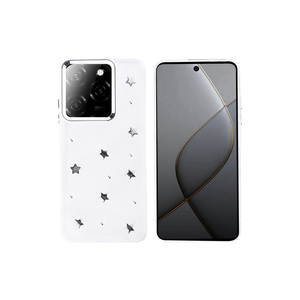 Étui pour Tecno Spark 20 Pro 5G avec design airbag, coque de téléphone en silicone transparent scintillant, motif étoile, PC translucide pour Tecno Spark Go - Product Image 1