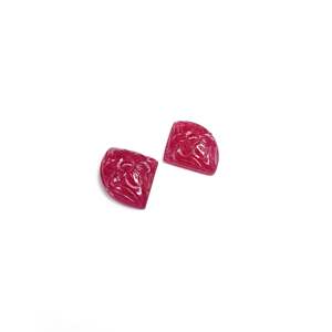 Rubis naturel de Birmanie, pierre précieuse en vrac, 36,70 carats, taillés en carrés, hexagones et marquises, haute teneur en minéraux, pour accessoires de joaillerie, traités thermiquement - Product Image 3