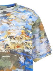 T-shirt à épaules tombantes imprimé lourd de haute qualité personnalisé col rond 100% coton hommes T-shirt imprimé 3D - Product Image 3