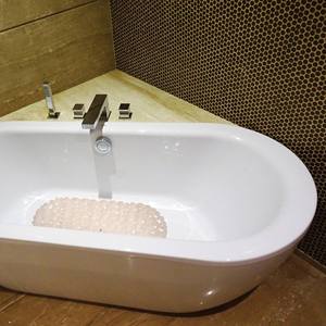 Tapis de bain en PVC avec pierres 68X35CM BEIGE - Product Image 5