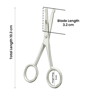 Tijeras para Pelos de Nariz con Punta Redonda de 10.3 cm para Hombre, Acero con Alto Contenido de Carbono, para Uso en Salón de Belleza, Herramienta de Cuidado Personal - Product Image 5