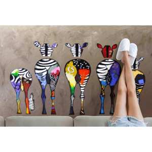 Tapis Zèbre Imprimé en 3D : Art Abstrait Graffiti, Tapis d'Appoint Antidérapant, Tapis en Chenille - Product Image 2