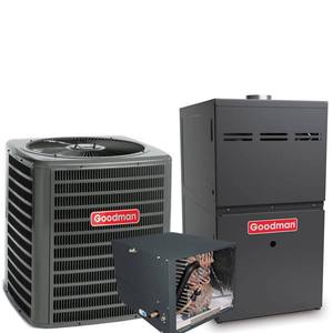 Système de climatisation Goodman 3 TON 14 SEER2 Upflow R-32 avec four à air chaud 80% AFUE 100k BTU, industriel, DIY, OEM, plastique, garantie 3 ans - Product Image 5