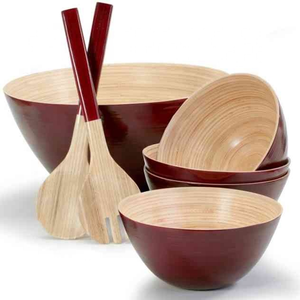 ชามผลไม้สานแบบคลาสสิกเป็นมิตรกับสิ่งแวดล้อม,ชุดชามสลัดหัตถกรรม - Product Image 3