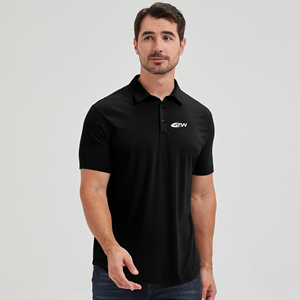 Camisas de Golf Premium para Hombre, 100% Algodón, con Logotipo Bordado Personalizado, Estampado, Casual, Sólido, Transpirable, Manga Corta, 200g - Product Image 4