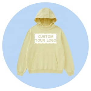 ODMOEM Oversized Plain Pullover Hoodies logotipo personalizado de alta calidad pulóver sudaderas con capucha de alta calidad 100% algodón sudaderas con capucha - Product Image 2