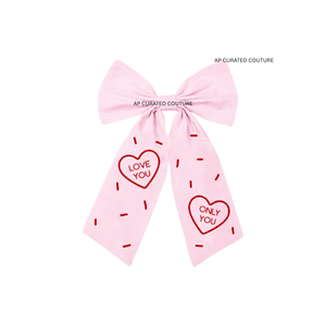 Noeud en tissu de coton artisanal de qualité supérieure pour la Saint-Valentin, perles, couleurs rouge, rose et blanc, léger, durable, élégant, pour femmes - Product Image 3