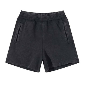 Nouveau short sportif pour homme à motifs 100% coton avec techniques brodées et poche cachée - Product Image 1