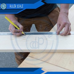 Règle d'échelle de poche 6 pouces 15 cm Kit de règle en métal outil de mesure latéral en acier inoxydable pour architectes ingénieurs étudiants CE - Product Image 5