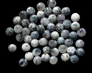 Lot de pierres précieuses cabochon en agate dendritique naturelle, pierres en vrac polies pour bijoux faits à la main - Product Image 4