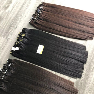 2024มัดผมเรนมี่ขนมิงค์เวียดนามได้รับความนิยมสูงสุด8-28นิ้วผมมนุษย์ดิบจากเวียดนามผ้าสองชั้น100gms ย้อมทุกสี - Product Image 2