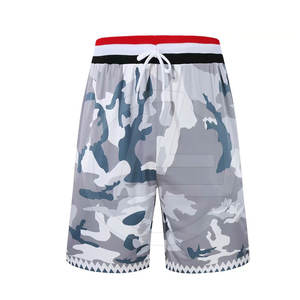 Shorts de basketball d'été respirants mi-cuisses unisexes avec cordon de serrage ajustable à la taille, haute qualité - Product Image 1