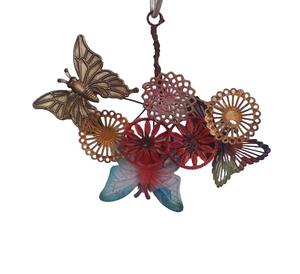 Venta al por mayor RUSTICO VINTAGE HECHO A MANO GALVANIZADO FLOR COLGANTE MANGO PARA INTERIOR VACACIONES CASA NAVIDAD COLGANTE DECORACIÓN USO - Product Image 5