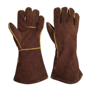Guantes de Seguridad de Cuero Vacuno Resistentes al Calor para Soldadura, Protección de Manos y Brazos - Product Image 1