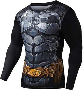 เสื้อรัดกล้ามเนื้อคุณภาพสูงสำหรับผู้ชาย เสื้อรัดกล้ามเนื้อและกางเกงขาสั้นแบบสั่งทำพิเศษ ยืดหยุ่นกระชับ เหมาะสำหรับกีฬา MMA ยิวยิตสู และกราปลิง สำหรับผู้ชาย - Product Image 3