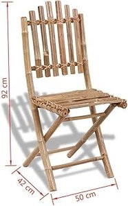 Outdoor Bamboo <b>Table</b> Chair Set Natural Handmade Bamboo Furniture for Cafe <b>Garden</b> Resort Wholesale OEM Kingcraftviet - Product Image 2