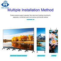 Kiosco Digital con Pantalla Táctil de Alto Brillo ZDHQ, con Animación Integrada, CMS Incorporado, Clasificación IP65 para Uso en Interiores/Exteriores