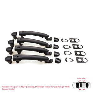 BDP1166-1 Juego de 4 Manijas Exteriores para Abrir Puertas con Orificio para Sensor 806706656R para Fluence, Megane 3, Clio 4, Scenic 3, Captur 1 - Product Image 1
