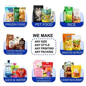 Sacchetti in Plastica PE Personalizzati per Confezionamento di Pollo, <span class=keywords><strong>Gamberetti</strong></span>, Verdure, Alimenti Surgelati, Patatine Fritte, Chips di Patate, <span class=keywords><strong>Gamberetti</strong></span> Congelati - Product Image 6