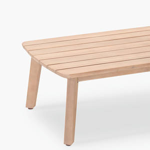 Ensemble de canapé de salle à manger d'extérieur moderne en teck naturel avec coussins magnifiquement conçus meubles de patio pour hôtels maisons-Iselle - Product Image 4