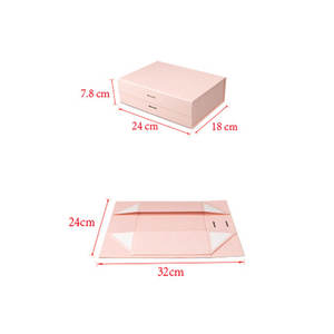 Caja de regalo con cinta Suministros para eventos y fiestas Caja plegable magnética Caramelo hecho a mano Chocolate Cartón Bolsas de embalaje de regalo Boda - Product Image 5